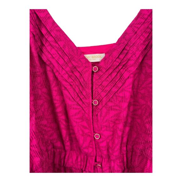 Ramy Brook dress Kallie wild rose springtime burnout minidress size 8 - Picture 3 of 10